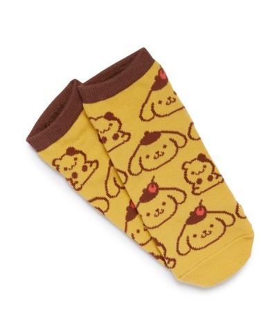 Pompompurin Low-cut Ankle Socks - Adorable Face Friends Design for Women
