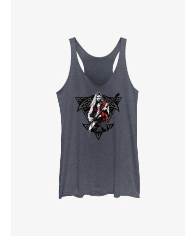 Marvel Thor: Love And Thunder Viking Thor Tank Top for Girls - Blue