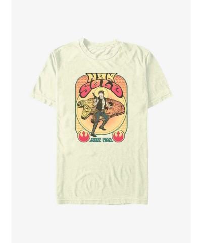 Han Solo Star Wars T-Shirt - Lightweight Beige Men's Tee