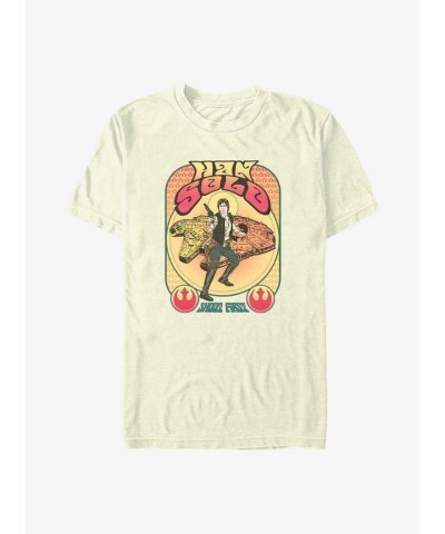 Han Solo Star Wars T-Shirt - Lightweight Beige Men's Tee