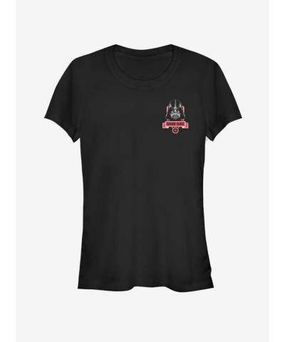 Star Wars Darth Vader Badge Tee for Girls - Black