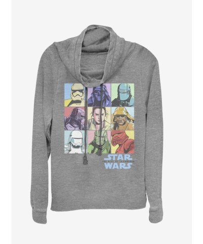 Pastel Grey Cowl Neck Top from Star Wars: The Rise of Skywalker for Girls