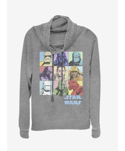 Pastel Grey Cowl Neck Top from Star Wars: The Rise of Skywalker for Girls