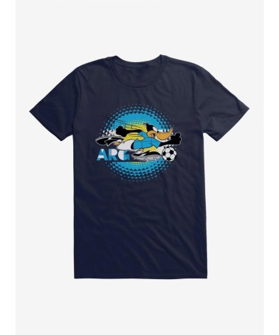 Looney Tunes Daffy Duck Football Print T-Shirt for Unisex Adults