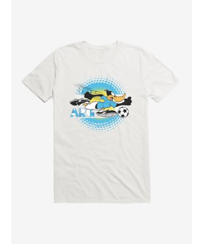 Looney Tunes Daffy Duck Football Print T-Shirt for Unisex Adults
