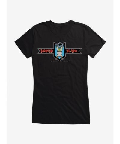 Shrek Slam Logo Lightweight Cotton Girls T-Shirt