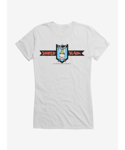 Shrek Slam Logo Lightweight Cotton Girls T-Shirt