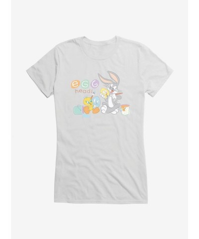 Looney Tunes Bugs Bunny & Tweety Easter Eggheads Girls T-Shirt