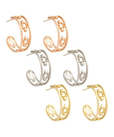 Mickey Mouse Hoop Earrings – 14K Gold Unisex