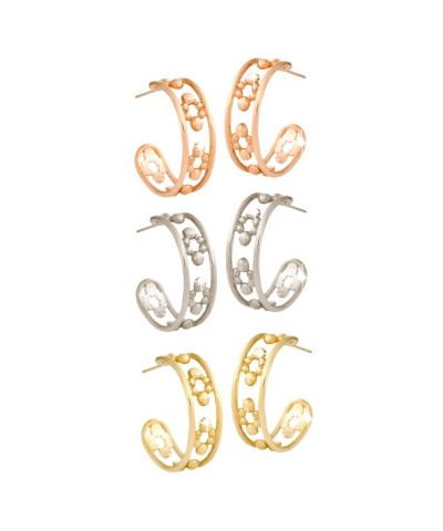 Mickey Mouse Hoop Earrings – 14K Gold Unisex