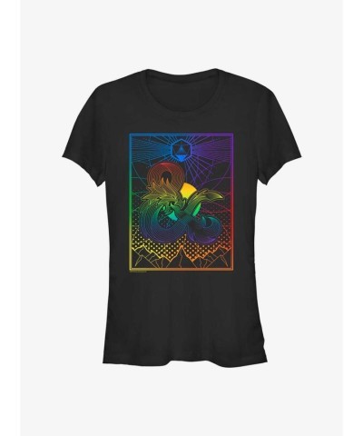 Dungeons & Dragons Pride Landscape Dice T-Shirt - Junior Black