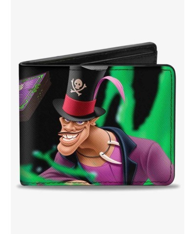 Disney Men's Vegan Leather Dr. Facilier Tarot Card Wallet
