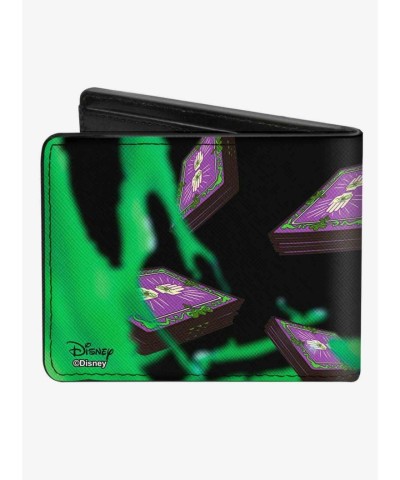 Disney Men's Vegan Leather Dr. Facilier Tarot Card Wallet