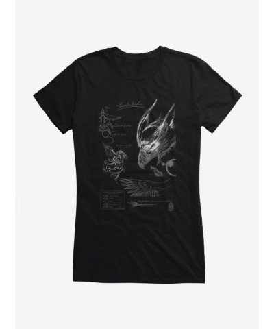 Fantastic Beasts Thunderbird Artwork T-Shirt for Girls
