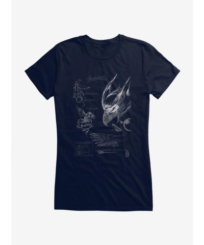 Fantastic Beasts Thunderbird Artwork T-Shirt for Girls
