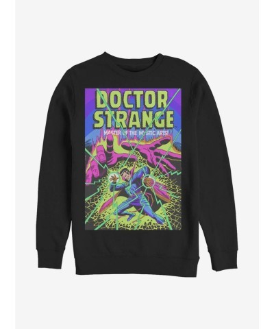 Marvel Doctor Strange Mystic Arts Black Crew Sweatshirt for Men
