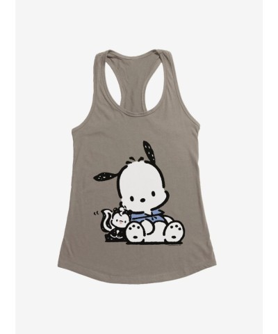 Pochacco Hugging Girls Tank Top