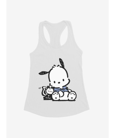 Pochacco Hugging Girls Tank Top