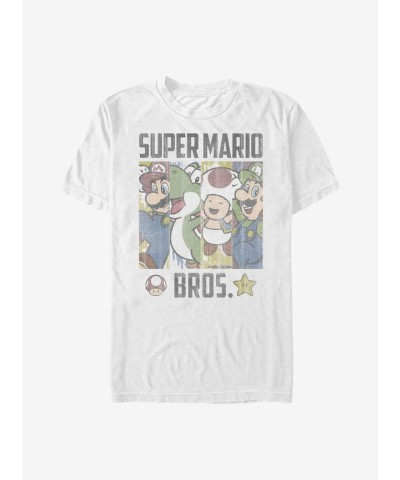 Nintendo Retro Mario Bros Lightweight T-Shirt - Men's White