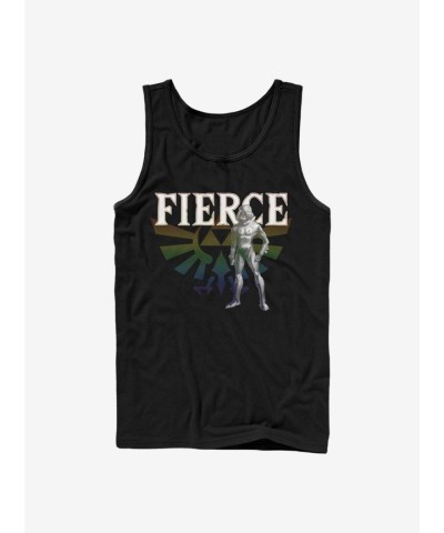Zelda Shiek Fierce Cotton Tank Top - Black for Men