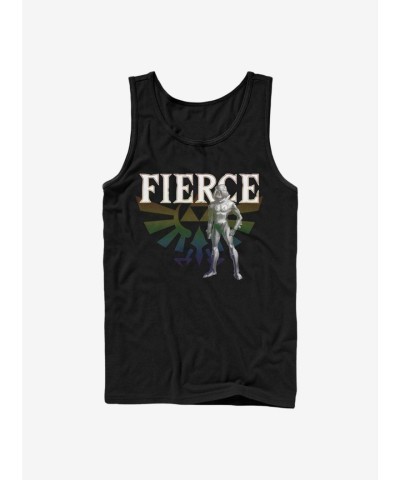 Zelda Shiek Fierce Cotton Tank Top - Black for Men