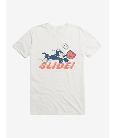 Felix Cat Slide Graphic Tee for Men - Lightweight Cotton