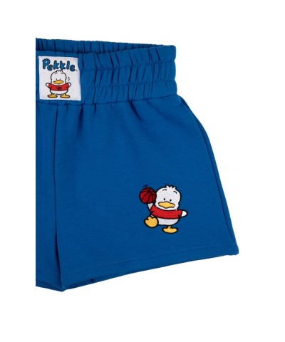 Pekkle x Dumbgood High-Waisted Boxing Shorts with Puff Print