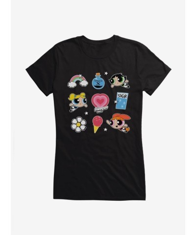 Powerpuff Girls Cartoon Ingredient Graphic Tee for Girls