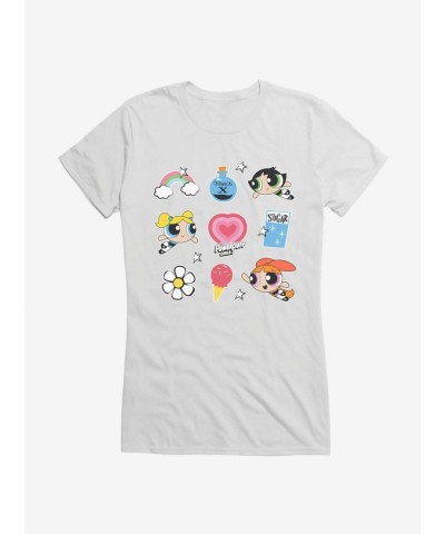 Powerpuff Girls Cartoon Ingredient Graphic Tee for Girls