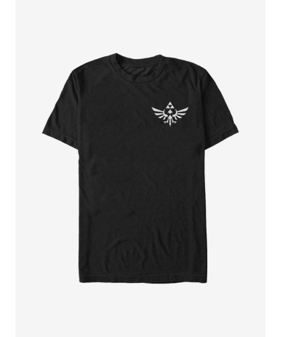 Nintendo Triforce Badge T-Shirt - Men's Black Comfortable & Lightweight