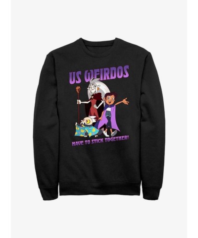 Disney Weirdos Unite Owl House Unisex Sweatshirt - Black