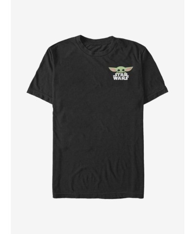 Mandalorian Child Bold Graphic T-Shirt - Black Men's