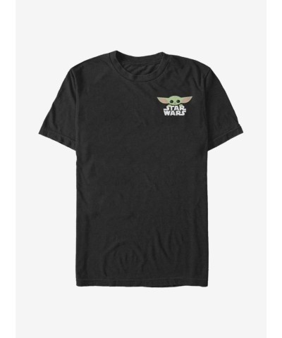 Mandalorian Child Bold Graphic T-Shirt - Black Men's