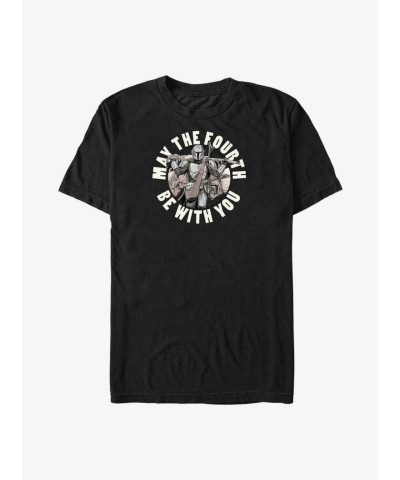 Mandalorian May The Fourth Be With You Big & Tall T-Shirt - Black