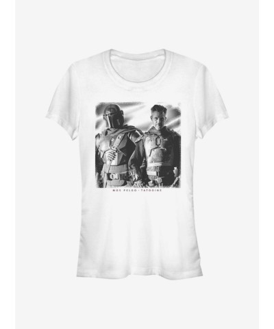 Star Wars Mandalorian Heroine Tee - Junior Girls White