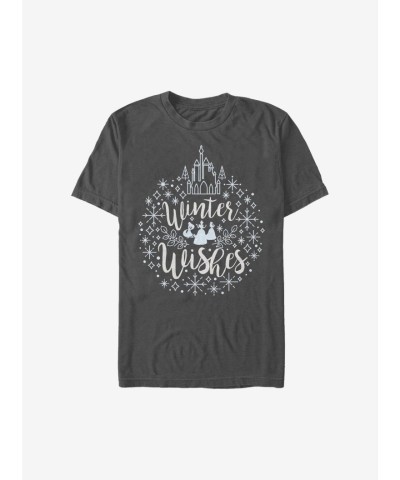Disney Winter Wishes T-Shirt for Men in Grey
