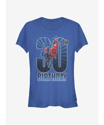 Marvel's Spider-Man 30th Anniversary T-Shirt for Girls - Blue