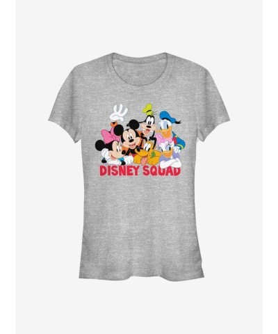 Disney Girls Squad Grey Mickey Mouse T-Shirt