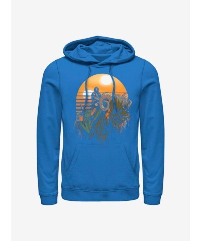 Star Wars Mandalorian Bantha Riders Unisex Hoodie - Blue