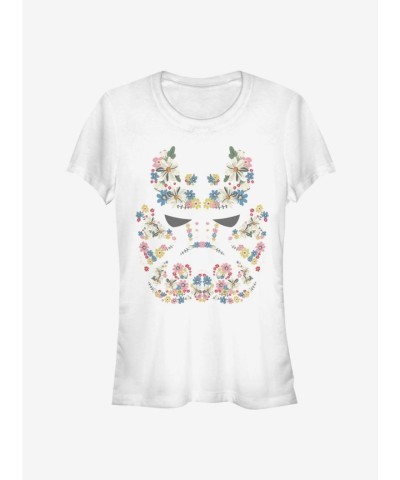 Star Wars Floral Trooper White T-Shirt for Girls