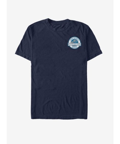 Jurassic Park Ranger Patch T-Shirt - Blue Men's Unisex