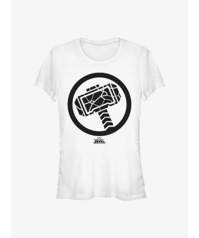 Marvel Girls Thor Mjolnir T-Shirt - White