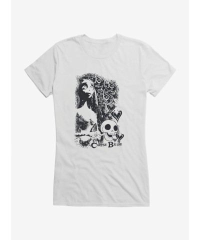 Corpse Bride Emily Hopeful Lightweight Cotton T-Shirt for Girls