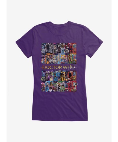 Doctor Who Inspired Girls Collage T-Shirt