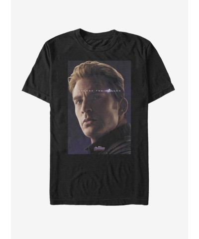 Marvel's Avengers: Endgame Captain America T-Shirt - Black Men's