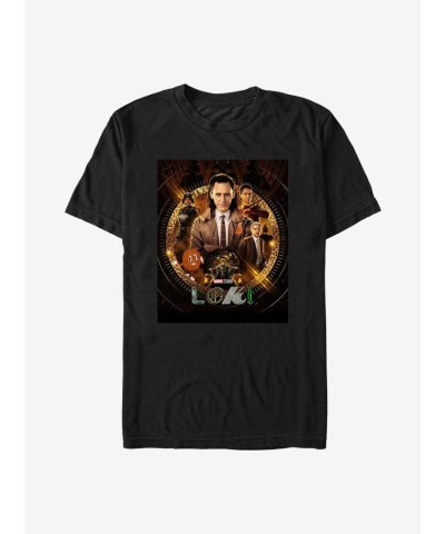 Marvel's Loki Inspired Black Poster T-Shirt for Men