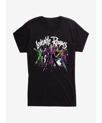 Batman Loveable Rogues Graphic Tee for Girls - DC Comics in Black