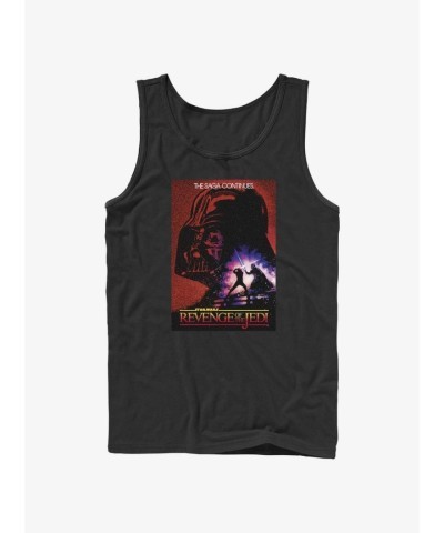Star Wars The Saga Continues 40th Anniversary Men's Black Tank Top