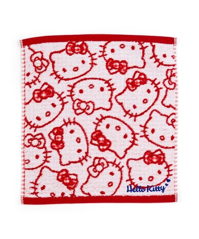 Hello Kitty Soft All-Over Print Wash Towel - 13x14", Perfect for Makeup Removal