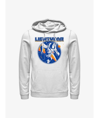 Disney Pixar Lightyear Round Hoodie - White Men's